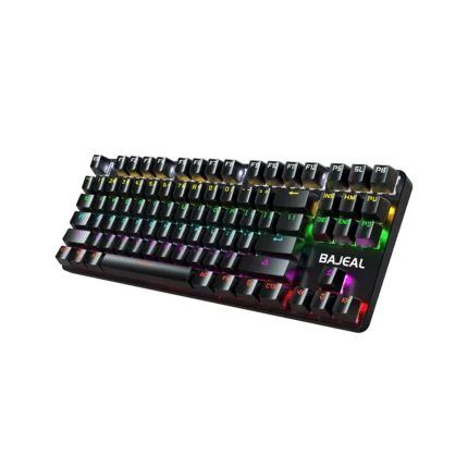 Wired Gaming Mechanical Keyboard 60% Type-C RGB Backlit Ultra-Compact Mini Teclado Hot Swappable 60 Percent with Blue Switches for PC(61 Keys)