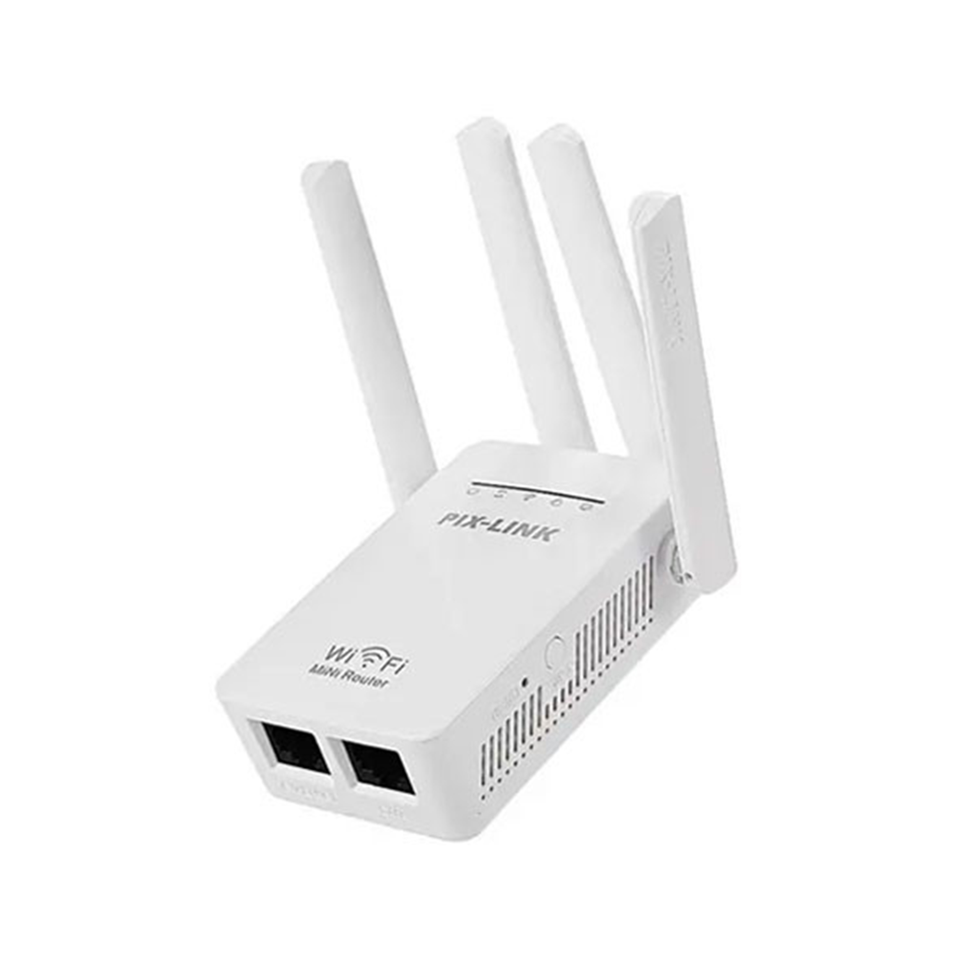 Pix-Link WiFi Repeater Wireless-N Range Extender – White (Model LV-WR02EQ)