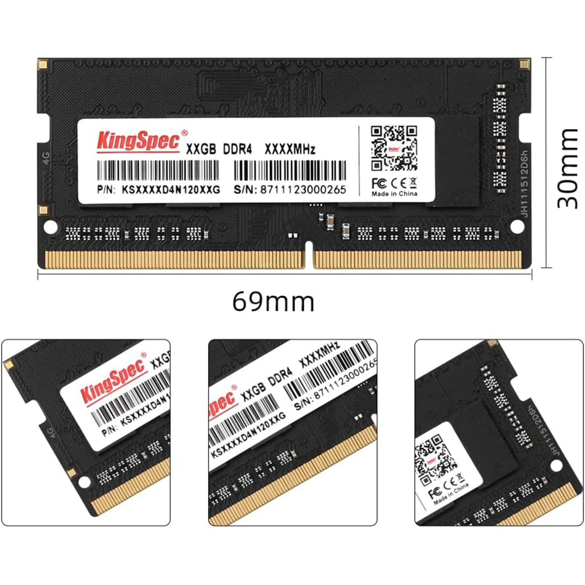 KingSpec 8GB DDR4 RAM 2666MHz, 1.2V 260-Pin Laptop Memoria RAM PC4-21300 SODIMM Computer Memory Modules (2666MHz,8GB) KingSpec 8GB DDR4 RAM 2666MHz, 1.2V 260-Pin Laptop Memoria RAM PC4-21300 SODIMM Computer Memory Modules (2666MHz,8GB)