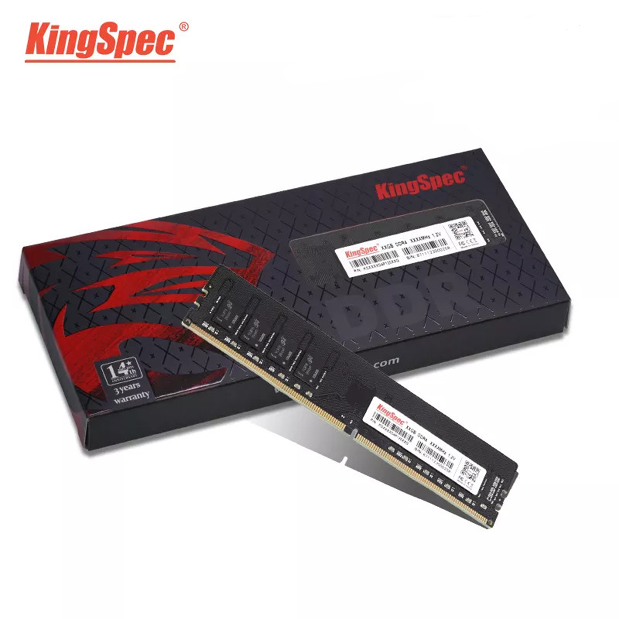 KingSpec 8GB DDR4 2666MHz Desktop RAM – PC4-21300, 288-Pin UDIMM, 1.2V Memory Module