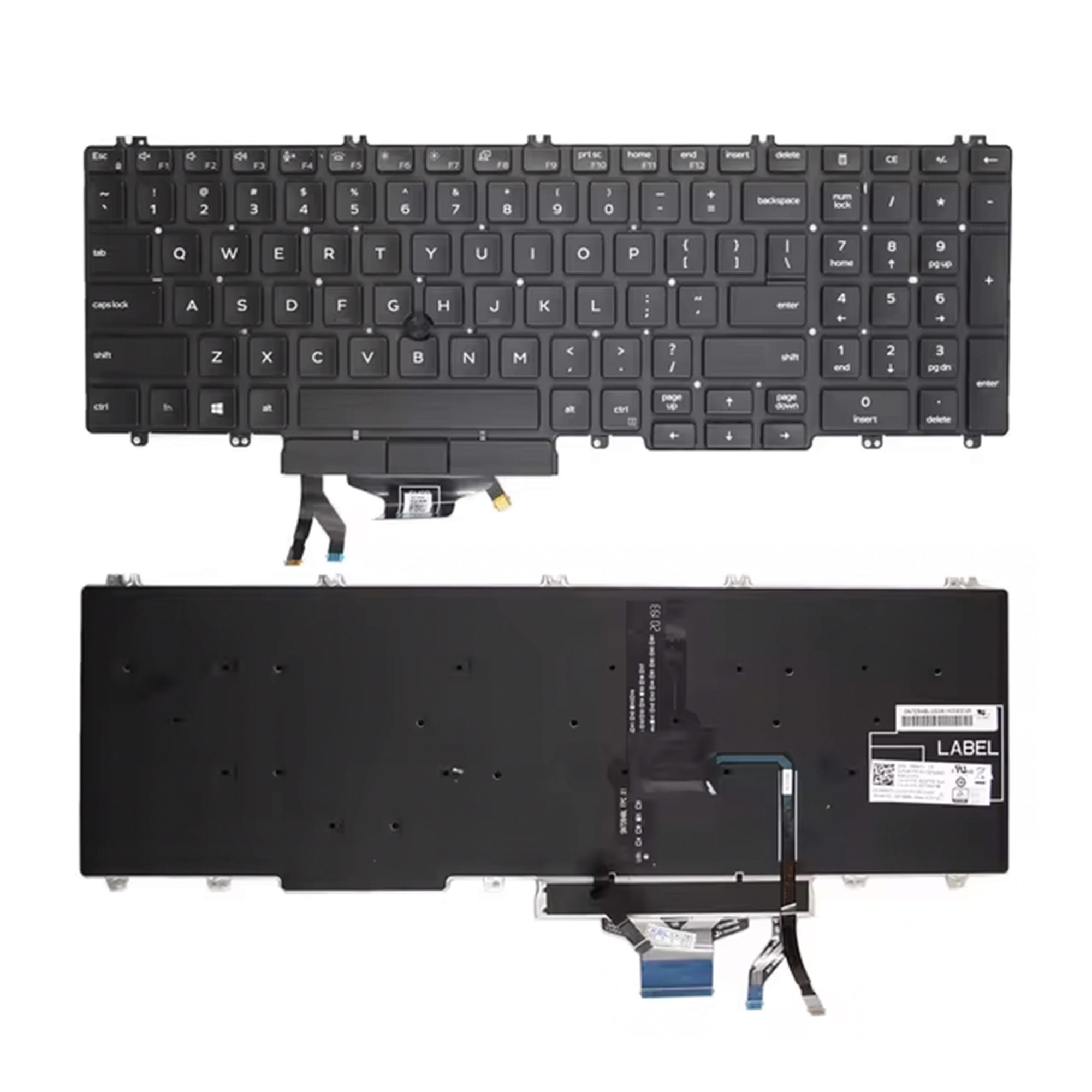 Keyboard  Dell Precision 3540 3541 3550 3551 0M25NK Backlit Keyboard  Dell Precision 3540 3541 3550 3551 0M25NK Backlit