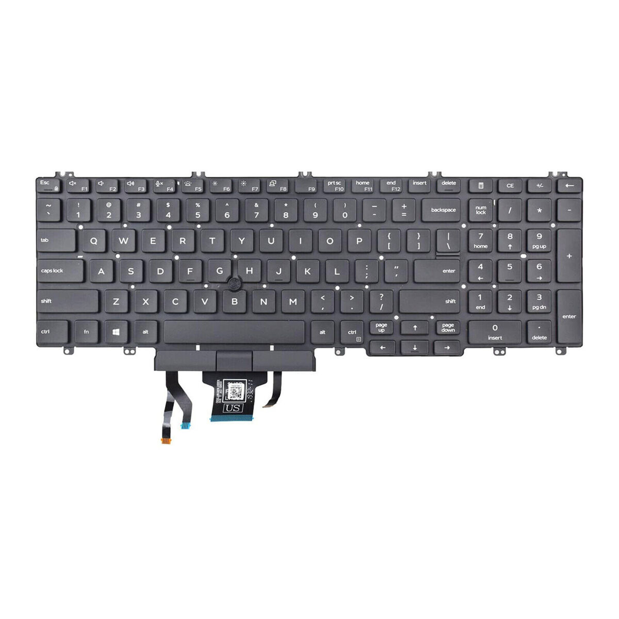 Keyboard  Dell Precision 3540 3541 3550 3551 0M25NK Backlit