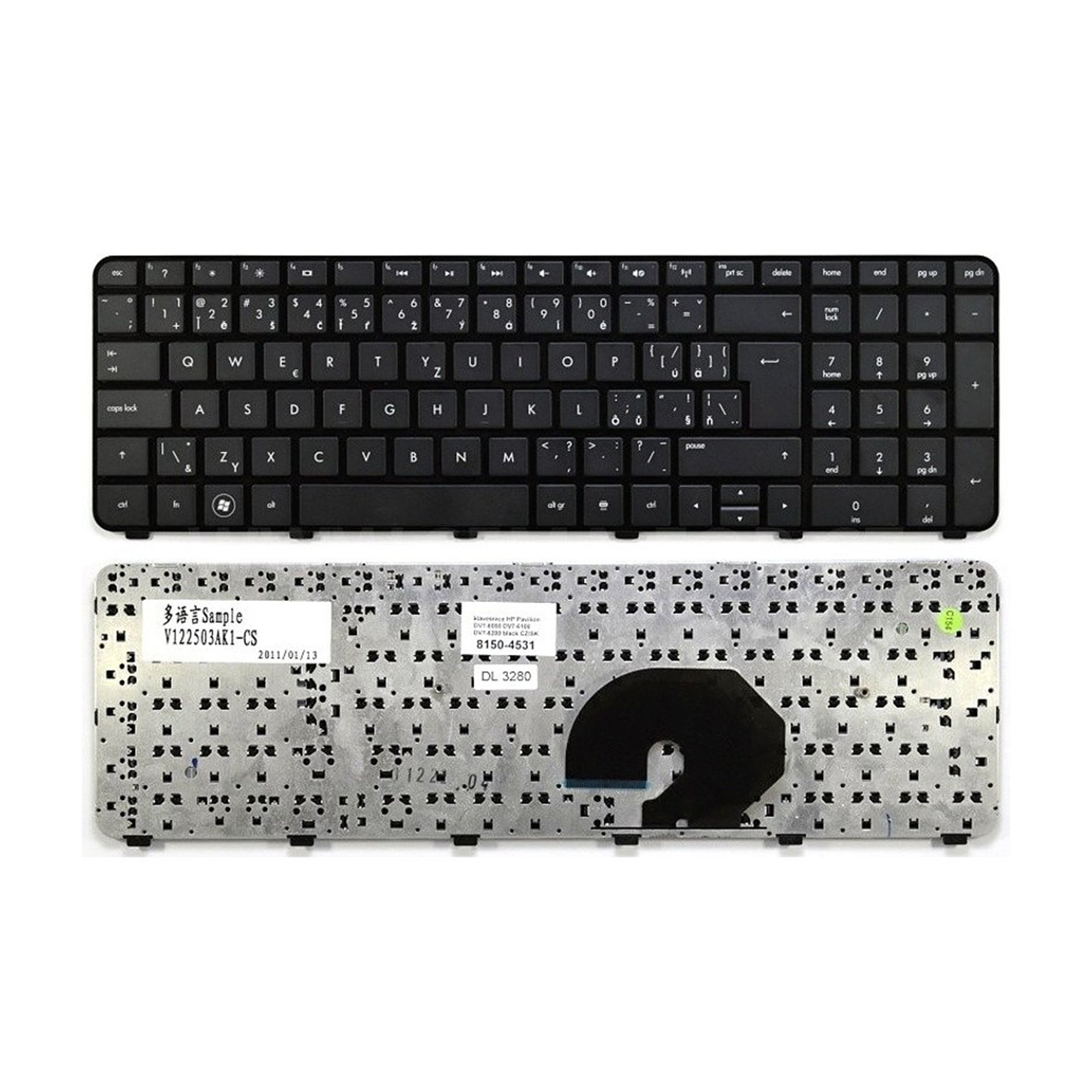 keyboard HP Pavilion DV7-6000 DV7-6100 DV7-6200