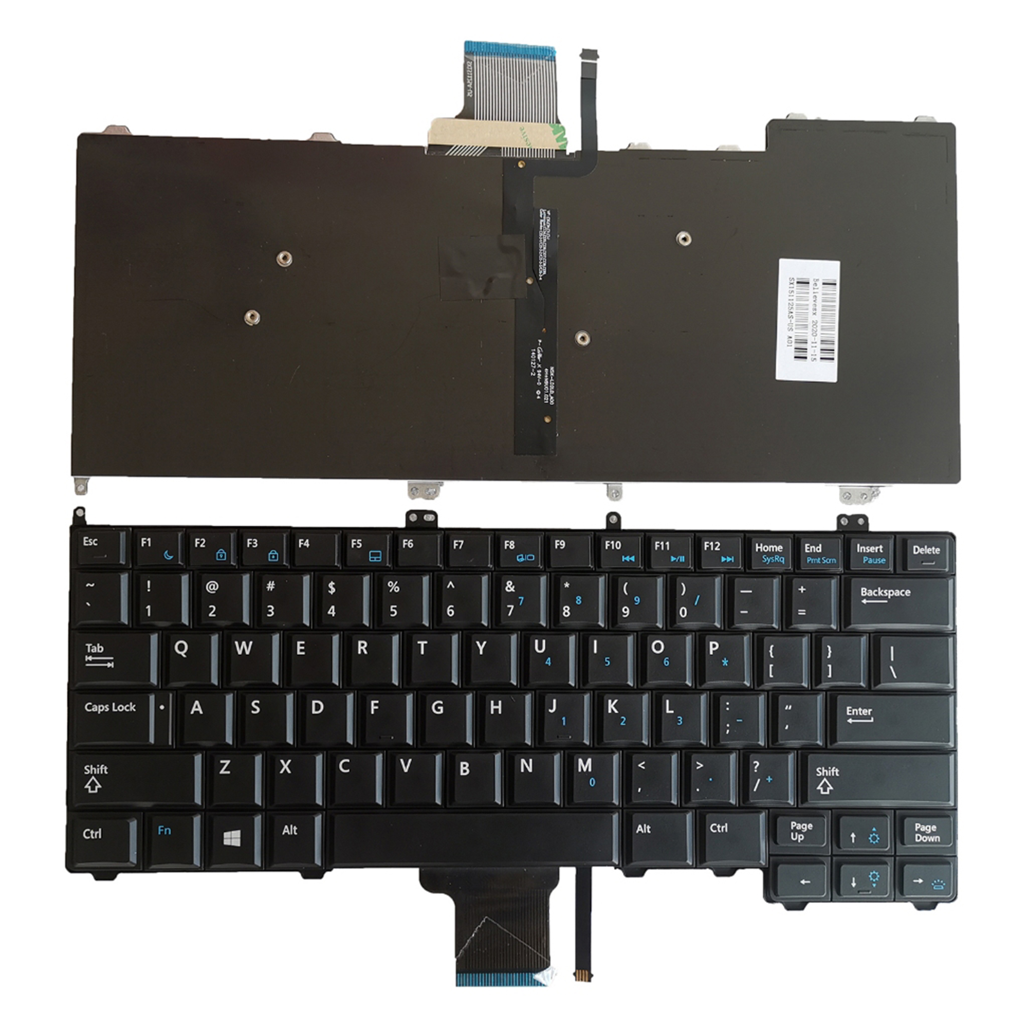 Keyboard for Dell Latitude E7420 / E7440 / E7240 / E7420D – US Layout, Black Keyboard for Dell Latitude E7420 / E7440 / E7240 / E7420D – US Layout, Black