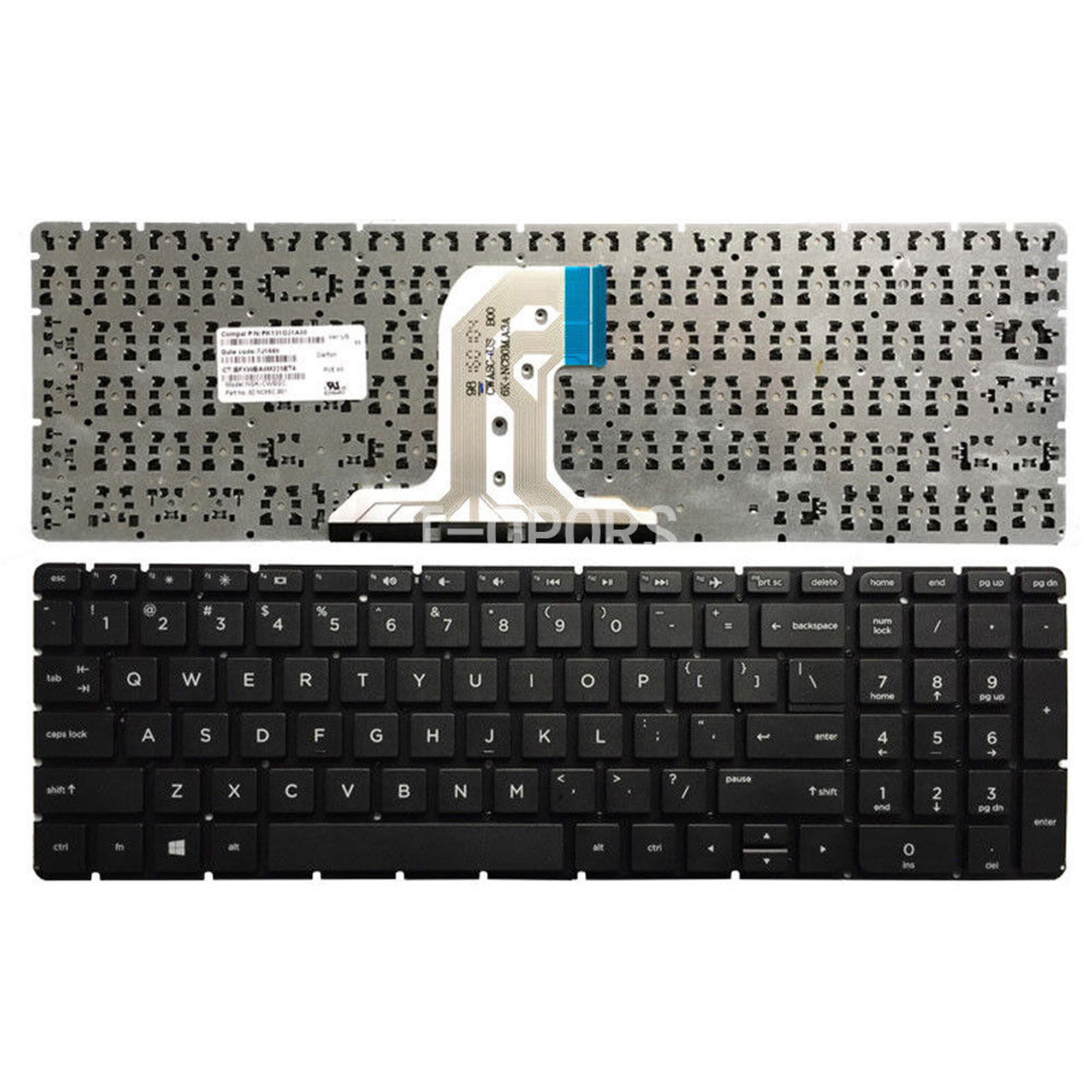 Keyboard for HP 15-ay119tu / 15-ay119tx / 15-ay039wm / 15-ay196nr / 15-ay041wm Keyboard for HP 15-ay119tu / 15-ay119tx / 15-ay039wm / 15-ay196nr / 15-ay041wm