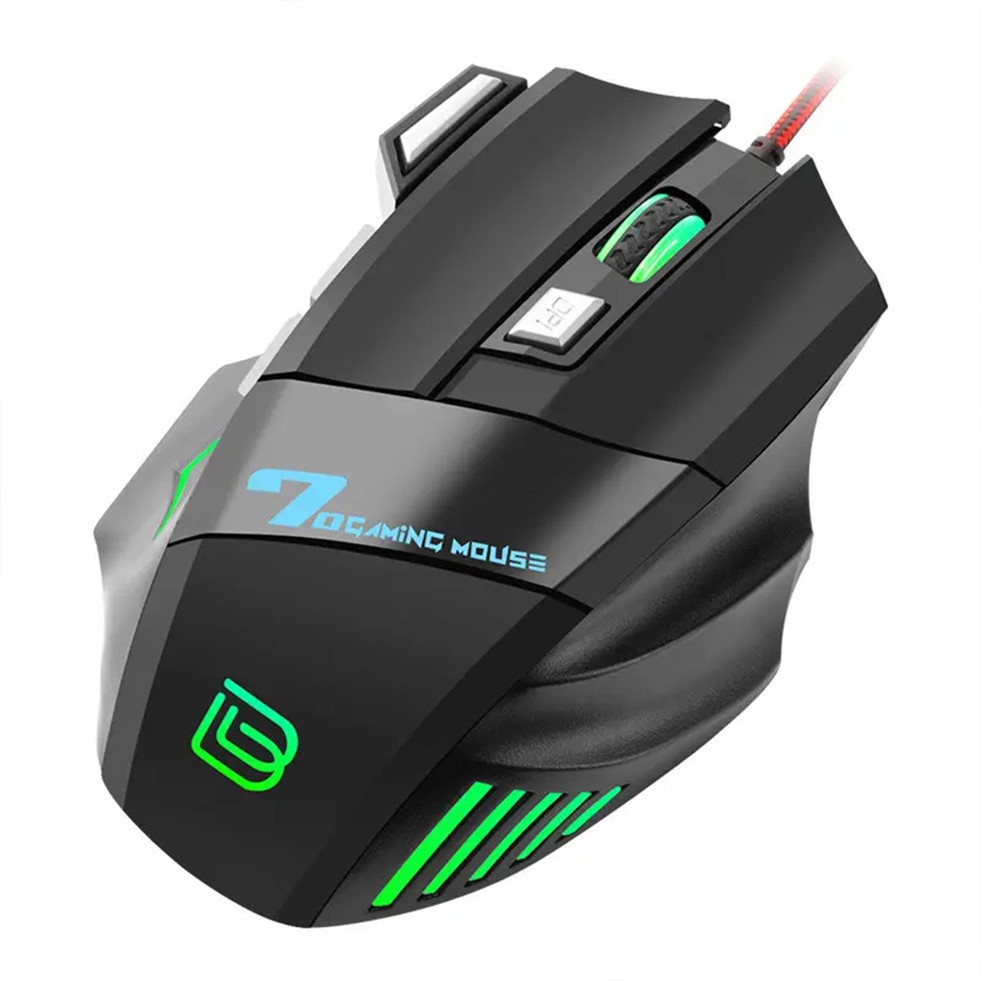 Bajeal GM-Series Gaming Mouse – 7 Buttons, 1200 DPI, Wired USB, LED Backlit