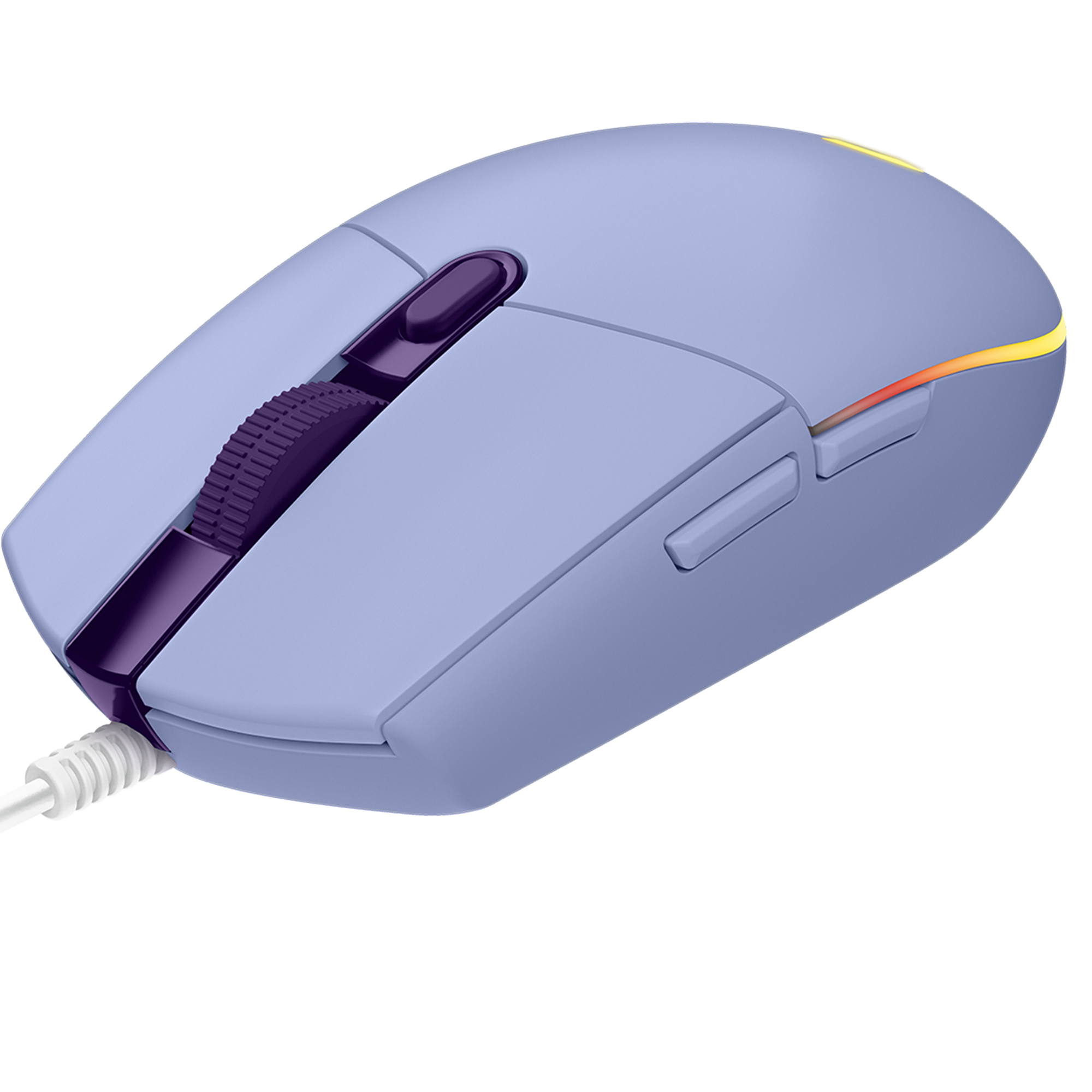 Mouse Gamer Logitech G203 Lightsync RGB 8000 DPI 6 Botones Lila