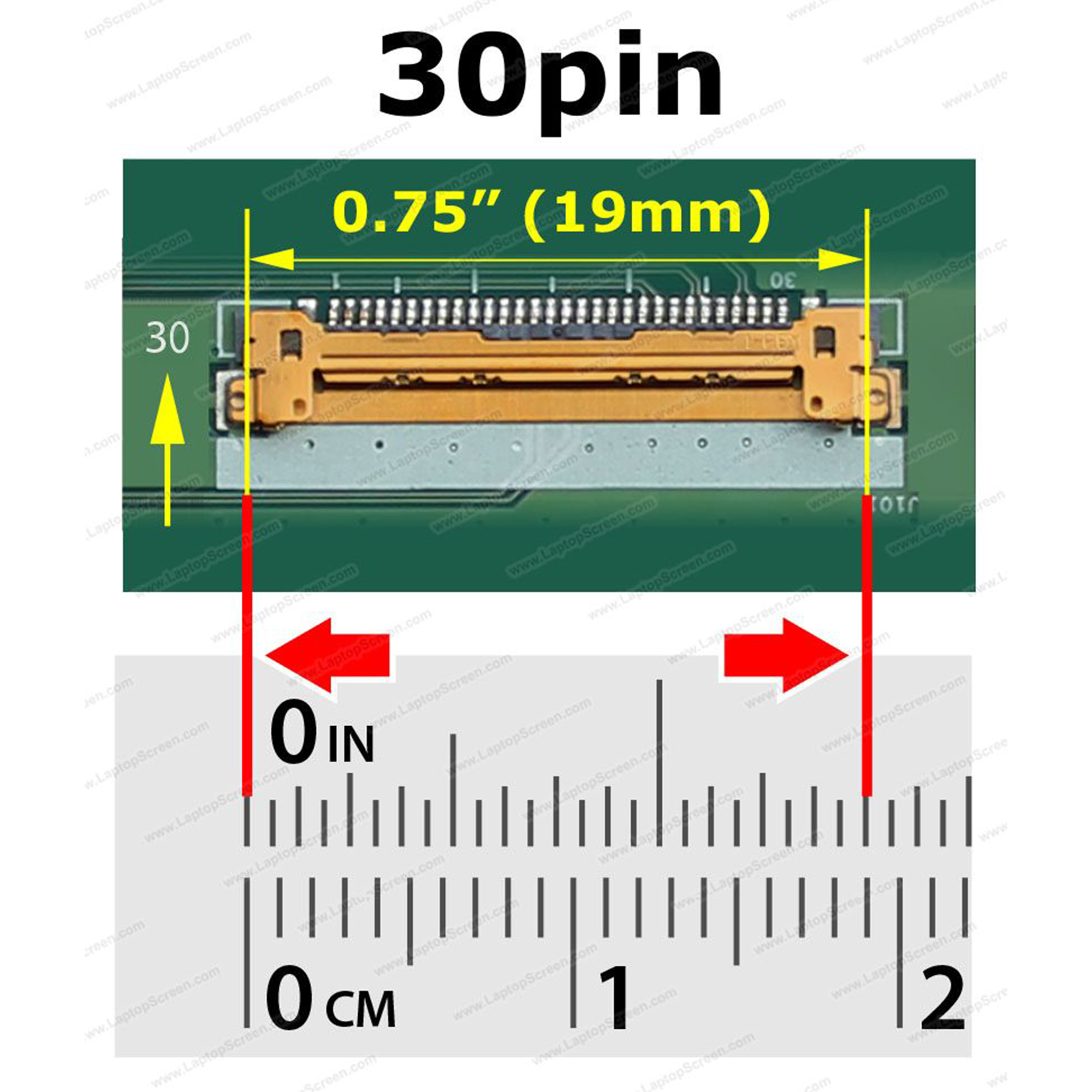 NT140WHM-N44 14.0" HD LCD Screen Replacement - Matte/Glossy, 30-Pin eDP, 1366x768