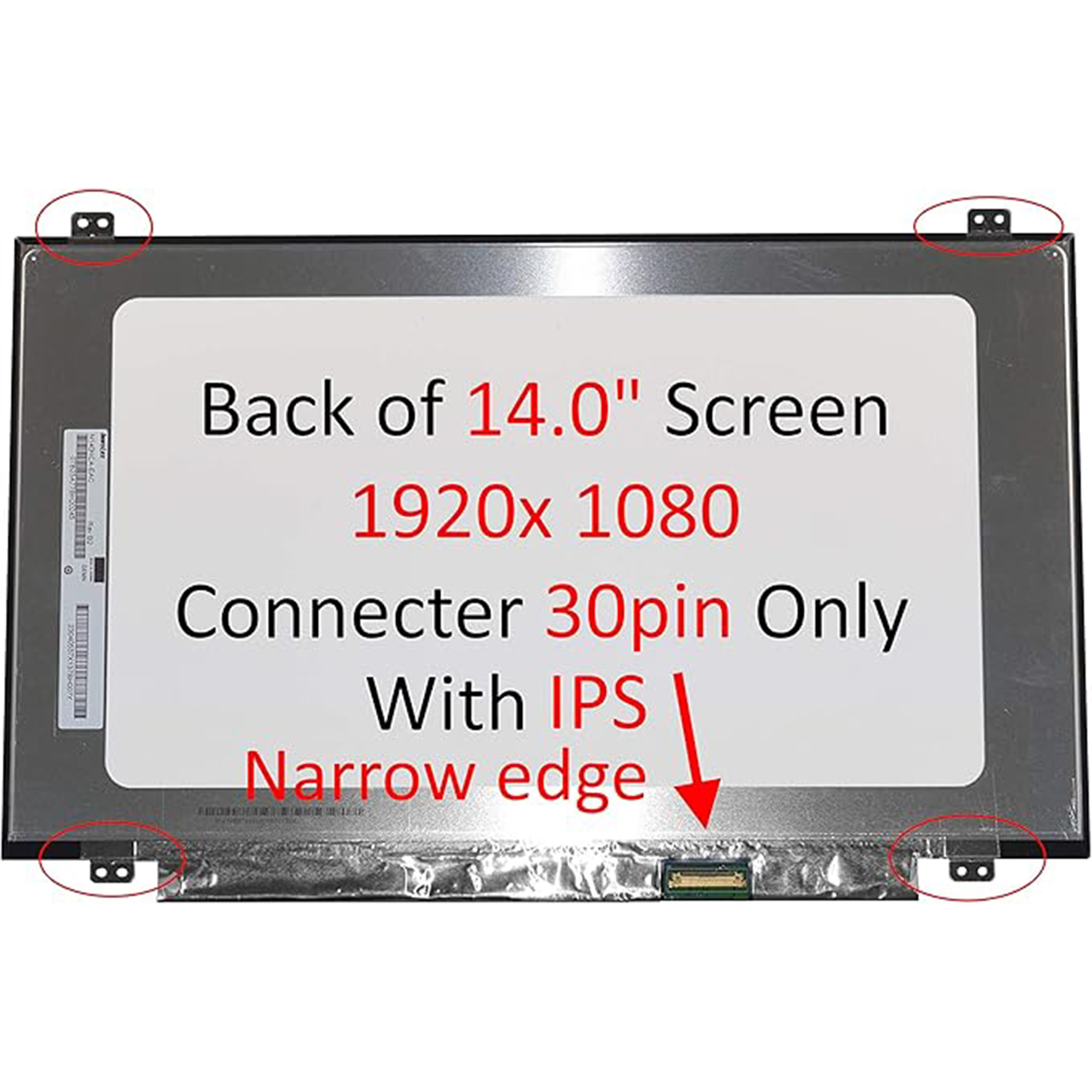 N140HCA-EAC 14.0" Full HD Laptop Screen – 1920x1080, 30-Pin eDP, Slim with Screws N140HCA-EAC 14.0" Full HD Laptop Screen – 1920x1080, 30-Pin eDP, Slim with Screws