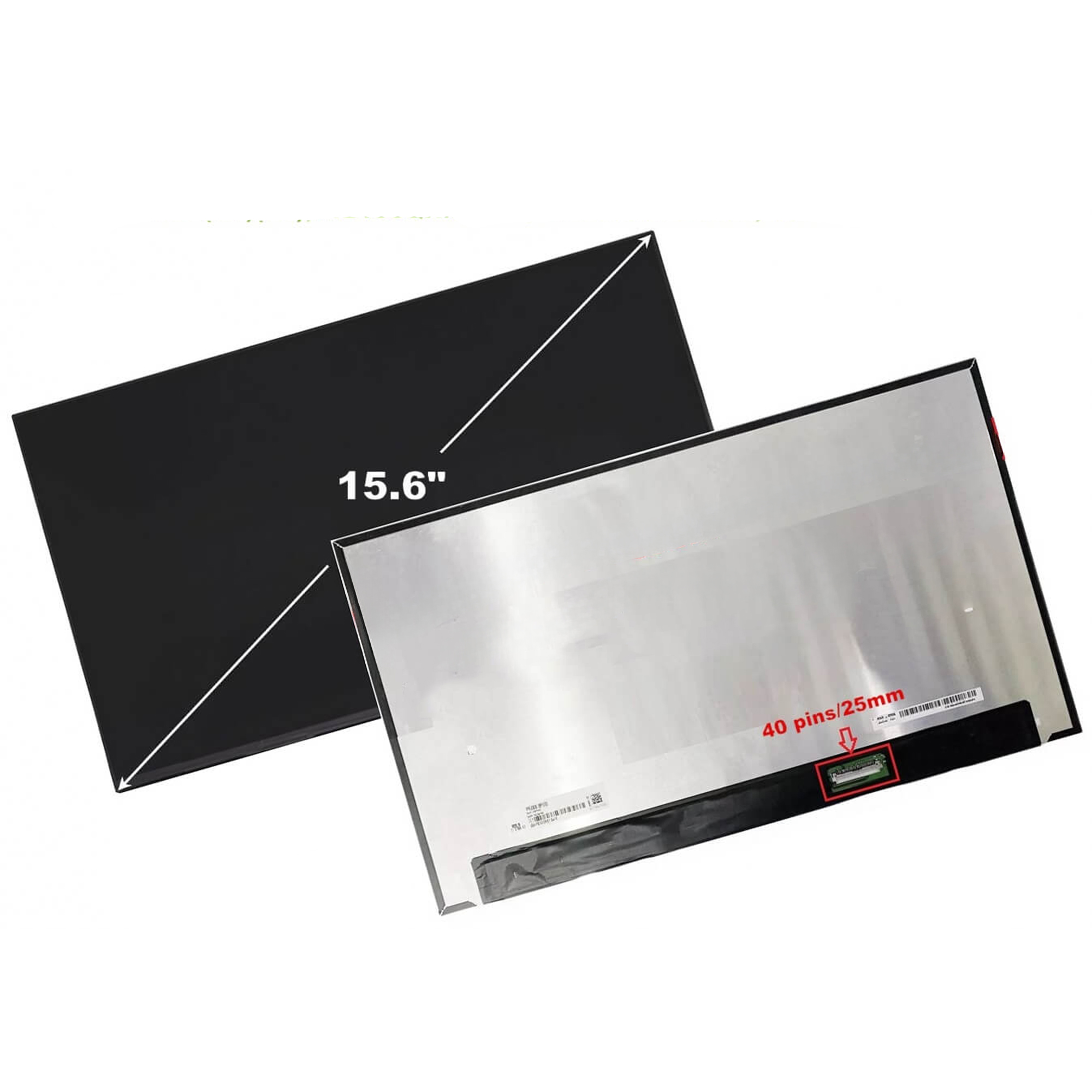15.6" Slim FHD 120Hz 40-Pin Laptop Screen Replacement – No Frame, No Screws 15.6" Slim FHD 120Hz 40-Pin Laptop Screen Replacement – No Frame, No Screws