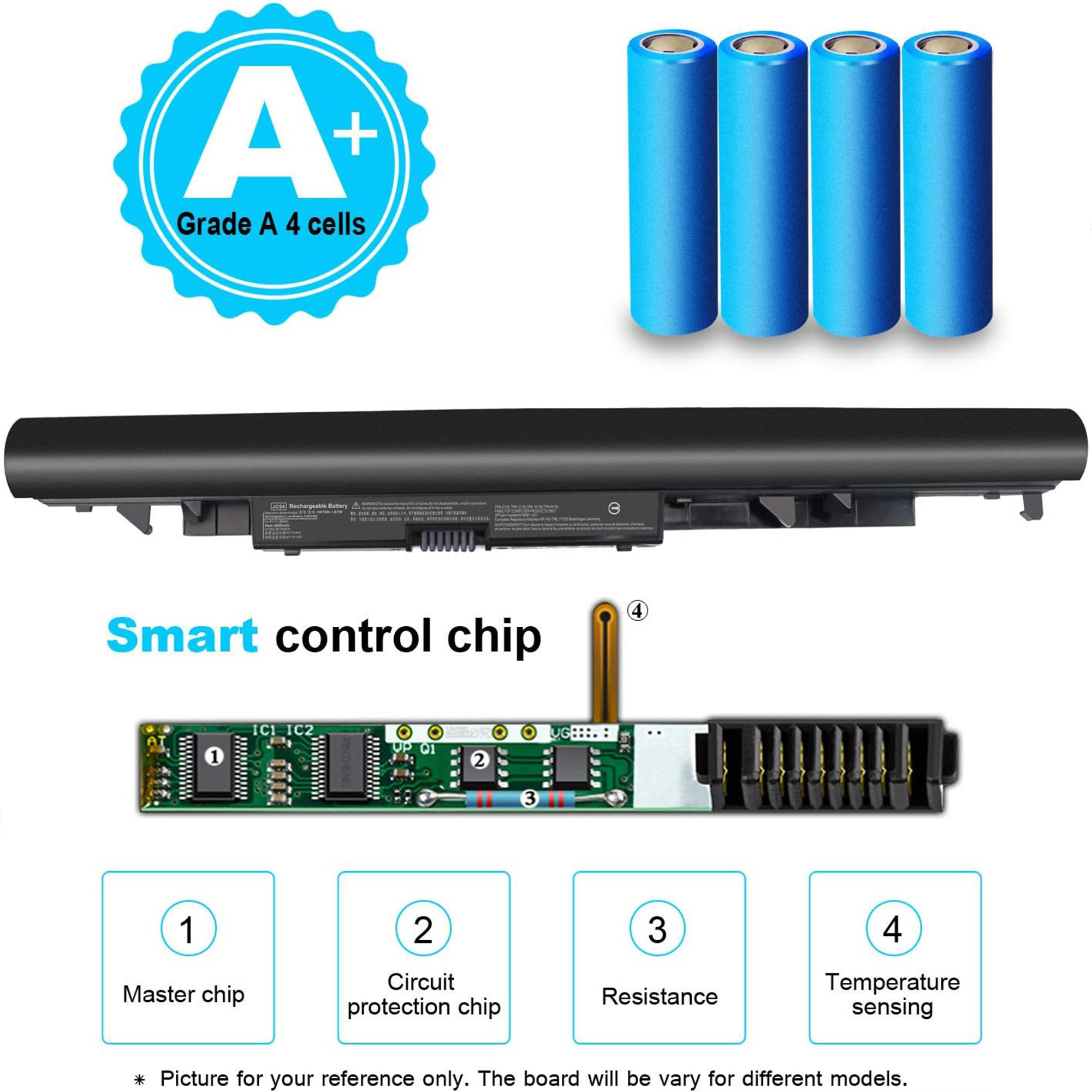 Replacement Battery for HP JC03 JC04 240 G6  245 G6250 G6 255 G6 14-bs 14-bw 15-bs 15-bw17-bs  HSTNN-LB7V