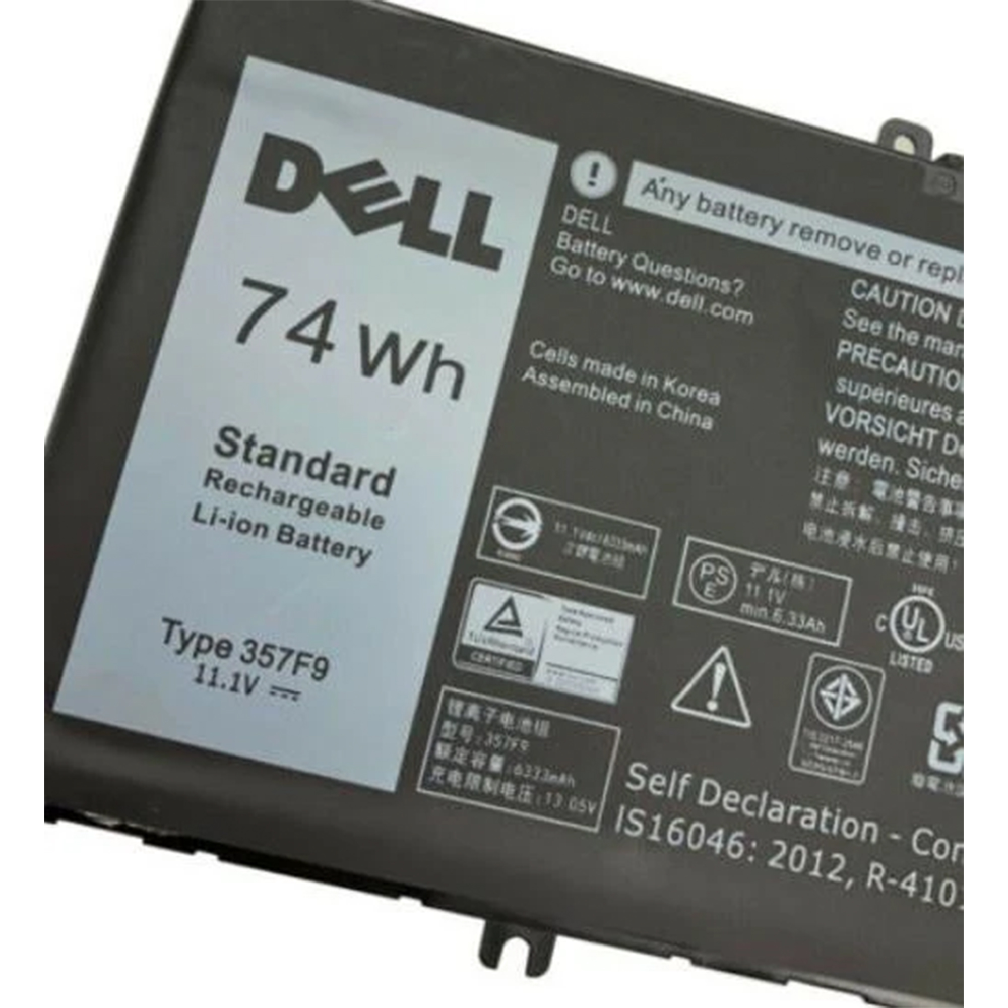 Replacement Battery for Dell 357F9  Inspiron 15 7000 ,5000 Gaming Series (7559, 7567, 7566, 7557, 5577, 5576), Vostro Gaming  (7570, 7580), G-Series Gaming  (G3 3579/3779, G5 5587, G7 7588) 357F9, 71JF4, 0GFJ6,T2JX4