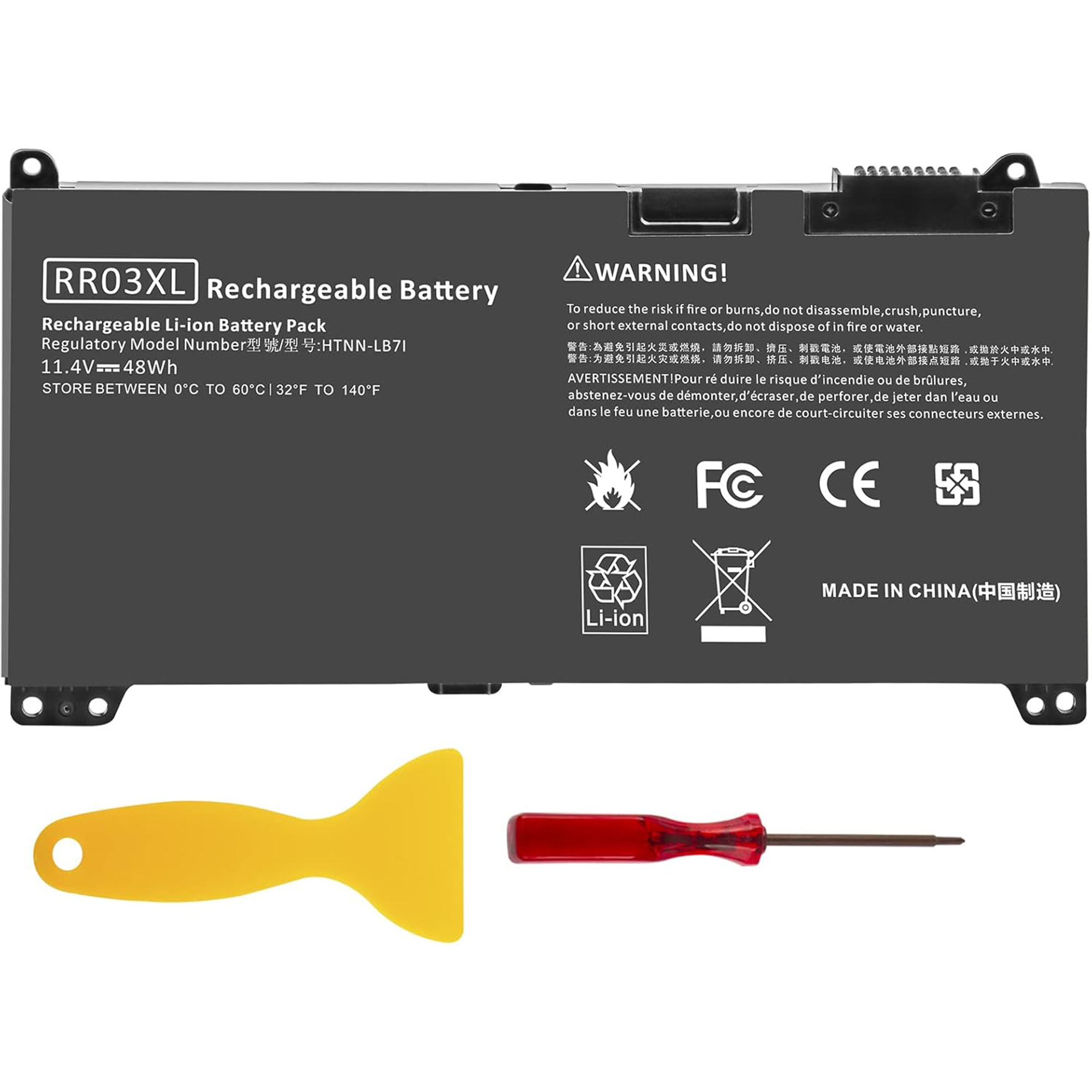 RR03XL Replacement Laptop Battery for HP ProBook 430 / 440 / 450 / 455 / 470 G4 G5 Series