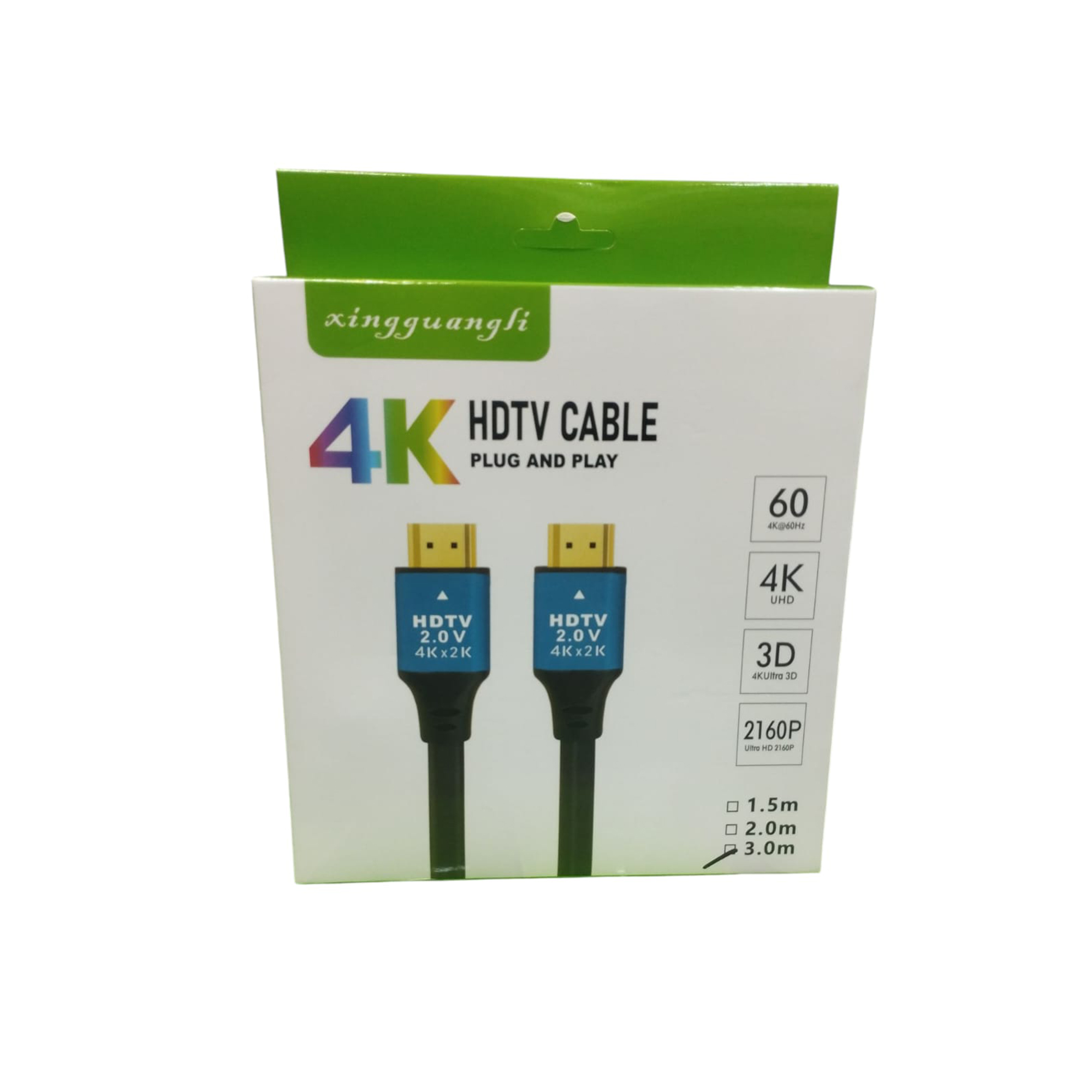 Xingguangli 3m HDMI Cable – HDMI 2.0V | 4K@60Hz | 2160P UHD | 3D Support Xingguangli 3m HDMI Cable – HDMI 2.0V | 4K@60Hz | 2160P UHD | 3D Support