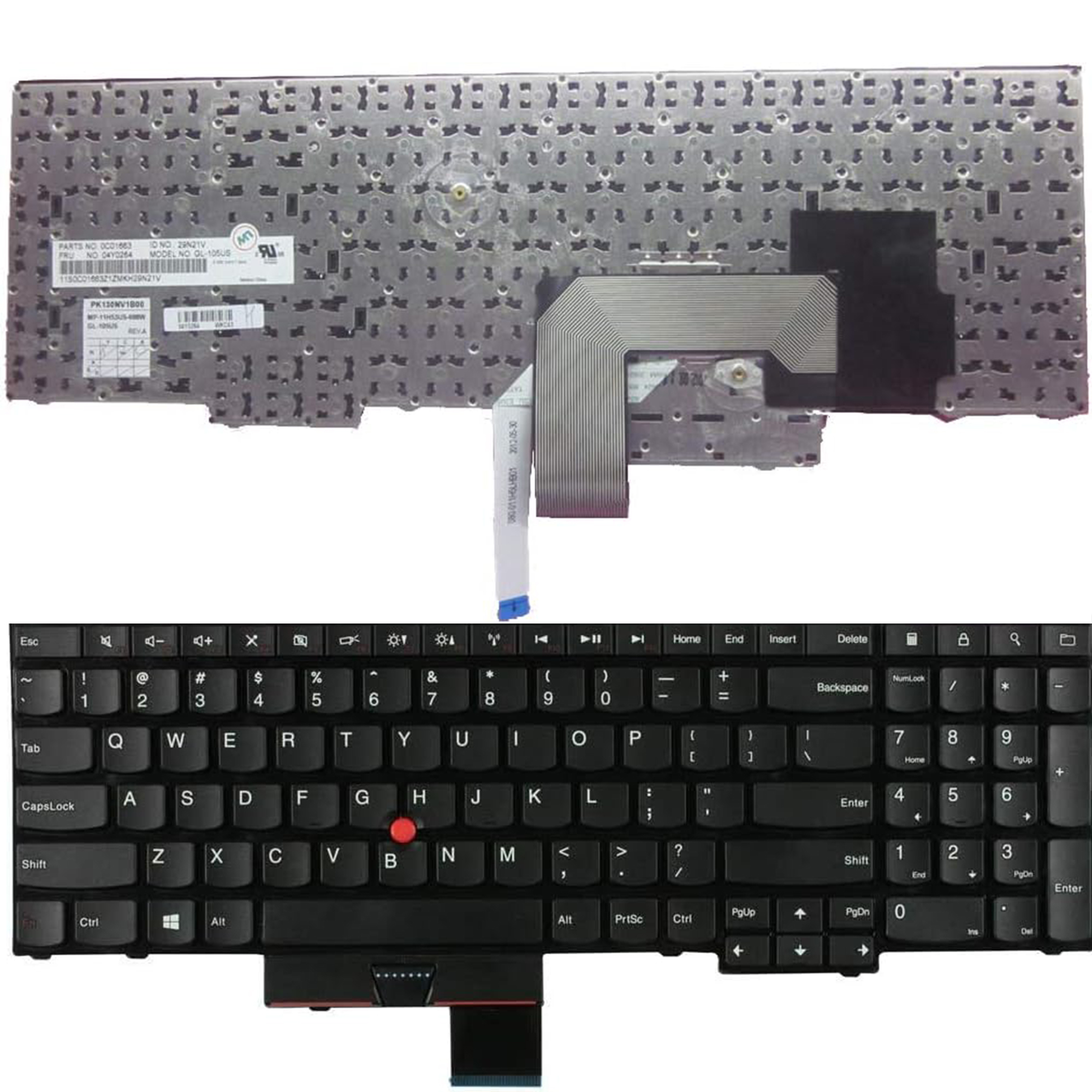 Keyboard  Lenovo ThinkPad Edge E530 E530C E535 E545 Series 04Y0264 04Y0301 0C01700 04W2480 45E20P 04W2443 V132020AS3 US