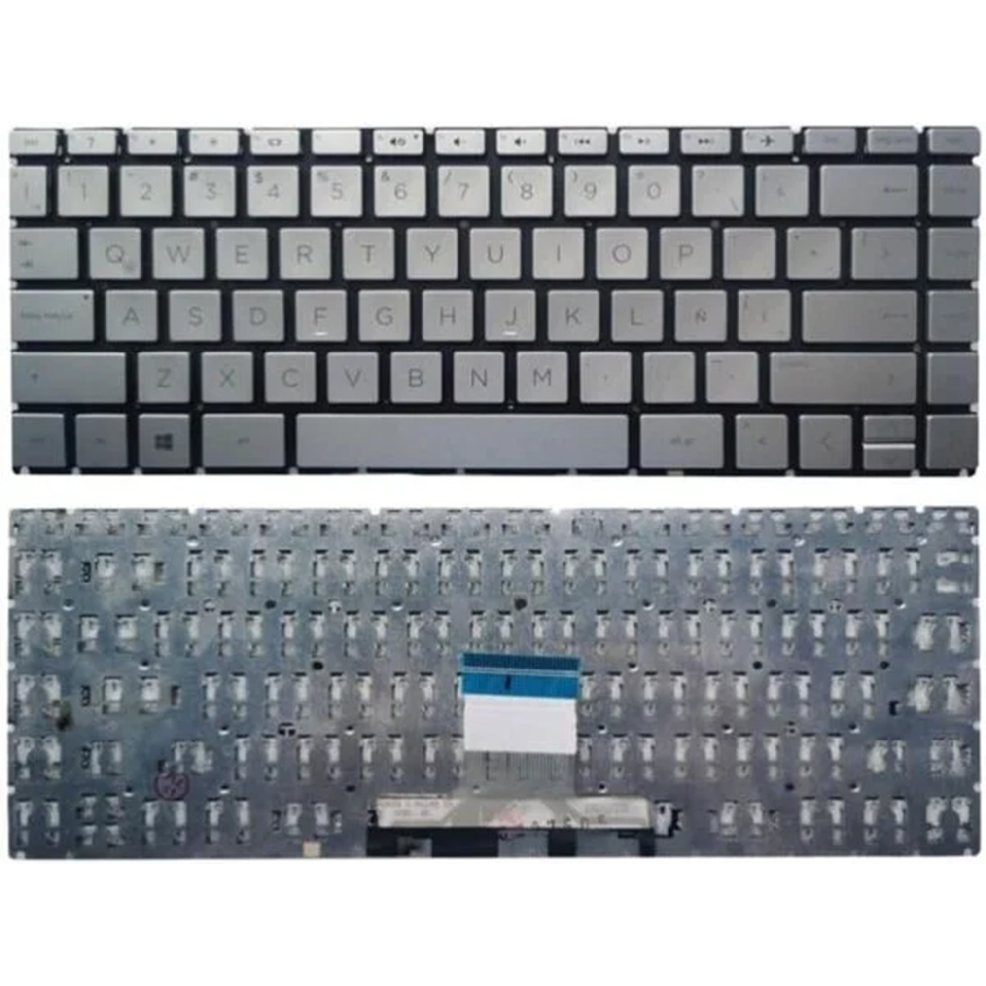 Keyboard HP 14-DQ1037WM, 14-DQ1038WM, 14-DQ1039WM, 14-DQ1040WM, 14-DQ1043CL Keypad Silver