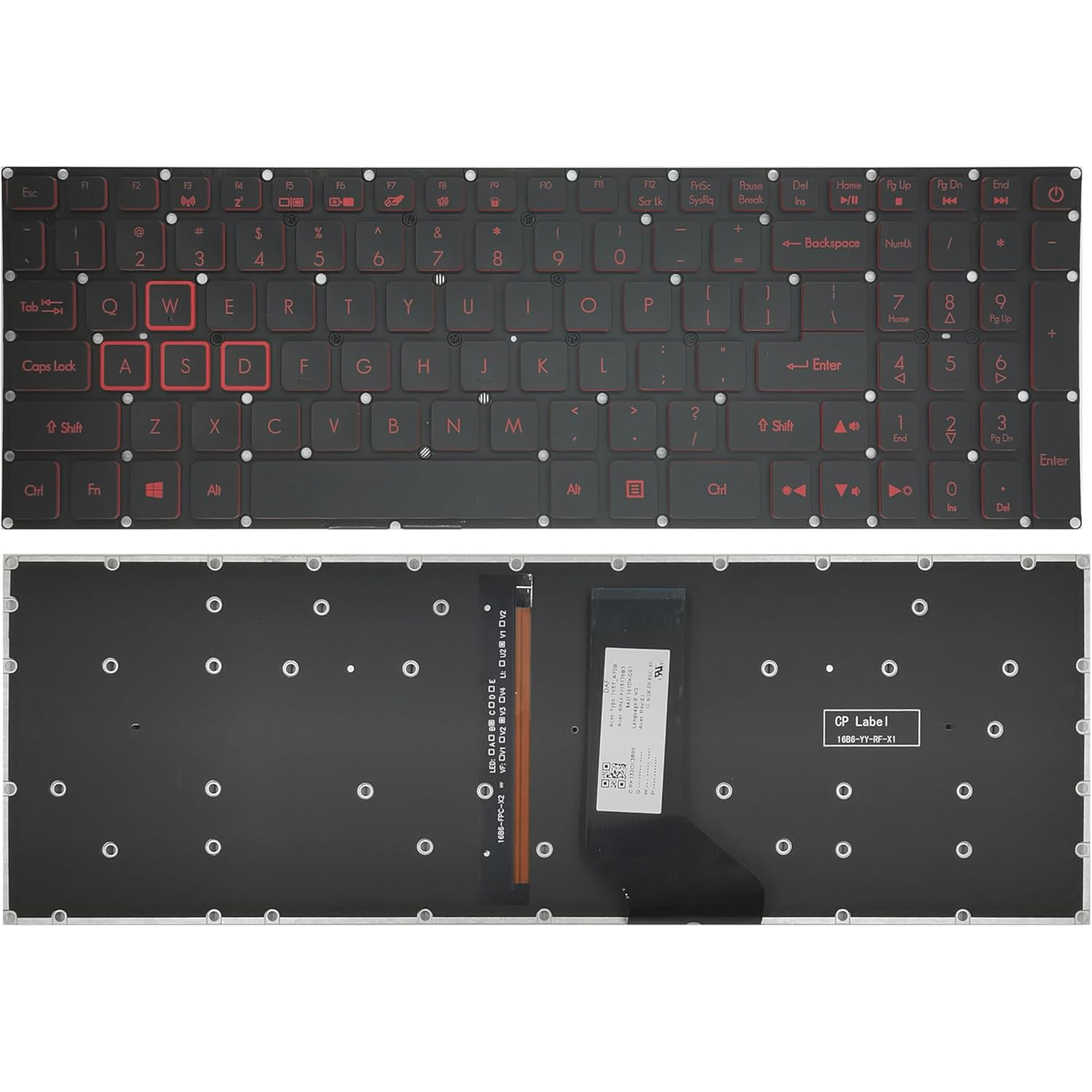 keyboard Acer Nitro 5 AN517-51 AN517-51-56YW AN517-51-75VU US backlit